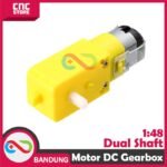 MOTOR DC GEARBOX 1/48 DUAL SHAFT FOR SMART CHASSIS 4WD 2WD - Gambar 4