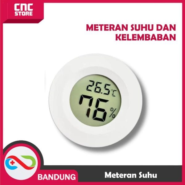 Meteran Suhu dan Kelembapan digital tempel
