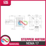 Nema 17 Stepper Motor 17HS8401S Dual Shaft 1.8A with Plug+kbl - Image 2