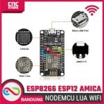 NodeMCU Amica CP2102 ESP8266 ESP12 – WiFi Board dengan 4MB Flash untuk Pengembangan IoT - Image 3
