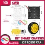KIT Smart Chassis 4WD Robot Car Mobil – Kompatibel dengan Arduino dan Raspberry Pi - Image 2