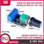 PWM DC Motor Speed Regulator 5V-16V 12V Speed Switch 10A Switch Function LED Dimming Dimmer Adjustable - Image 3