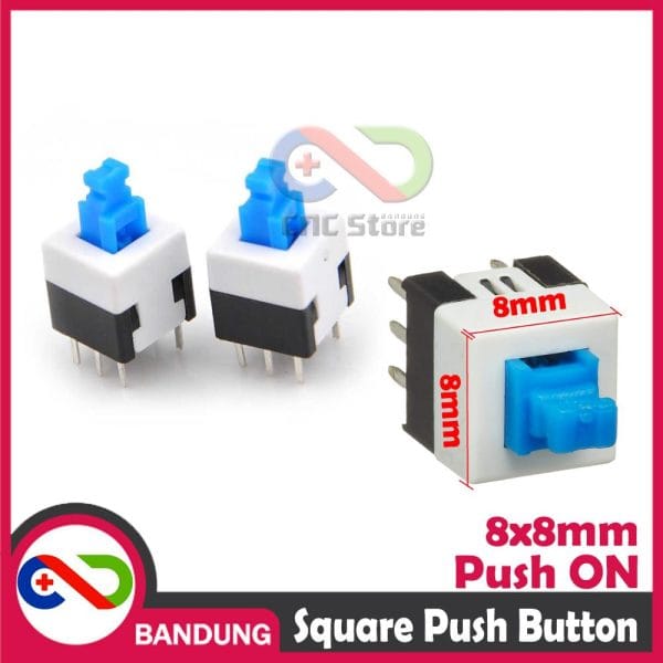 BLUE CAP SQUARE PUSH BUTTON 8X8MM SWITCH