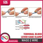 WAGO 2 WIRE TERMINAL BLOCK LEVER CAGE CLAMP - Image 3