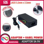 ADAPTOR 9A 5A JACK STANDAR + KABEL POWER SWITCHING ADAPTER  5A 9V - Image 2
