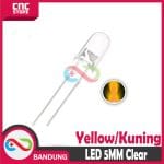 10PCS LED 5MM F5 SUPER BRIGHT YELLOW CLEAR