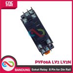 SOKET RELAY 8 PIN - PTF08A Socket Relay Soket RELAY 8pin 8 PIN (RELAY 8 KAKI LY2 dan LY2N) FOR DIN rail. - Image 4