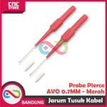 JARUM TUSUK  KABEL MULTIMETER NEEDLE PUNCTURE TEST PROBE PIERCE AVO 0.7MM - MERAH - Image 3