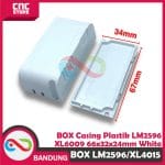 BOX CASING PLASTIK DC CONVERTER STEP UP DOWN LM2596 XL6009 66X32X24MM WHITE - Image 2