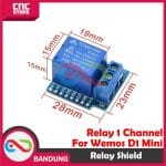 SHIELD RELAY 1 CHANNEL 5V FOR WEMOS D1 MINI - Image 3