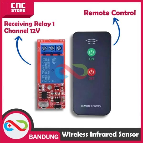 Wireless Infrared Sensor Remote Control Receiving Relay 1 Channel 12V