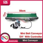 MINI BELT CONVEYOR MINI CONVEYOR DIY SET 10X50CM WITH CONTROLER - Image 2