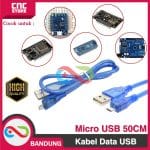 KABEL DATA MICRO USB FOR NANO V3 BIRU 50CM CABLE DATA