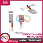 MOTOR SERVO TD8130MG METAL GEAR 180 HIGH TORQUE 30KG TIANKONGRC FOR RC - Image 4