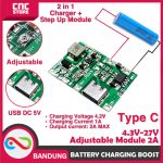 BATTERY CHARGING BOOST DISCHARGING ADJUSTABLE MODULE 2A 3.7V LITER 9V 18650 - Image 2