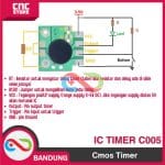 IC TIMER C005 TIMER CMOS TIMER PRESISI 2 DETIK SAMPAI 1000 JAM COB - Image 4