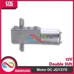 MOTOR DC GEARBOX JGY370 DOUBLE SHAFT SELF LOCKING  DC WORM HIGH TORQUE JGY 370 DOUBLE AS -90 RPM - Image 2