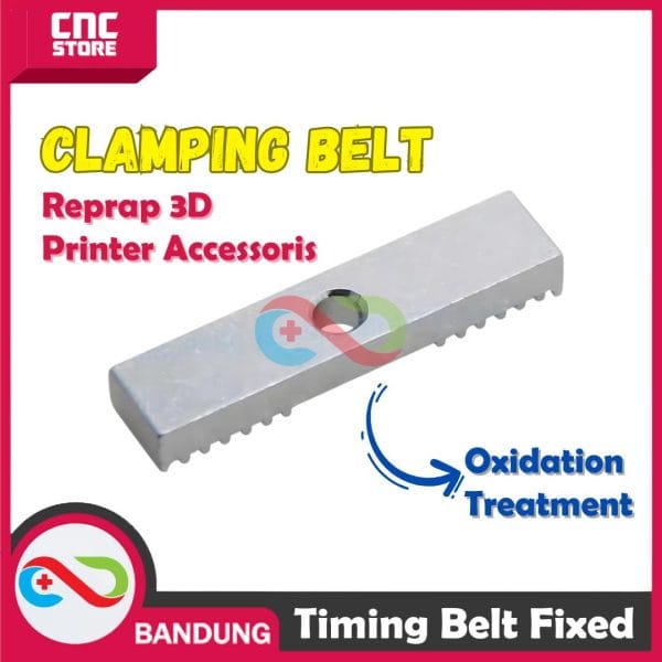 Reprap 3D printer accessories timing belt fixed plate clamping belt aluminum gear 9*40mm oxidation t