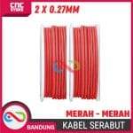 Kabel 2x0.75mm Serabut Merah 300V – Double Core Kabel Listrik DC Fleksibel per 1 Meter - Image 4