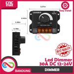 DIMMER DC 12V 24V 30A PENGATUR KECERAHAN LED STRIP BRIGHTNESS ADJUSTER - Image 3