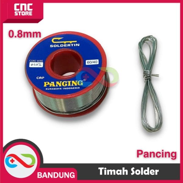 TIMAH SOLDER ROLL KECIL PANCING DIAMETER 0.8 PANCING  1 ROLL 10 METER 10M