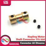 Penghubung Konektor As Dinamo Kuningan Kopling Motor Shaft Connector 775 550 130  2 ke 2.3 2mm 2.3mm - Image 3
