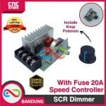 SCR 220VAC THYRISTOR 4000W DIMMER SPEED CONTROLLER MOTOR WITH FUSE