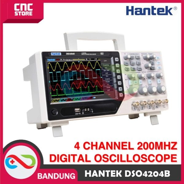 HANTEK DSO4204B DIGITAL OSCILLOSCOPE DSO 4 CHANNEL 200MHZ 1GSA/S