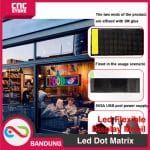 LED flexible display smart car sticker 120x595mm Aplikasi HD Bluetooth  + Remote control USB - Image 4
