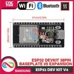 ESP32 ESP-32S DOIT WIFI BLUETOOTH IOT DUAL CORE TYPE-C 38 PIN PLUS EXPANSION BASE PLATE - Image 3