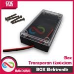 BOX TRANSPARAN BOX TOSO 60 LED 12X6X3CM KOTAK ELEKTRONIK BOX ELECTRONIC RANGKAIAN - Image 2