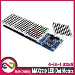 MAX7219 LED DOT MATRIX MODULE 8x8 4-IN-1 32X8 RUNNING TEXT DISPLAY MERAH - Image 3