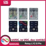 RELAY 8 PIN LY2 - RELAY LY2 12V 24V 220V RELAY LY2N 8 PIN LY-2 LY-2N RELAY 8PIN -12VDC