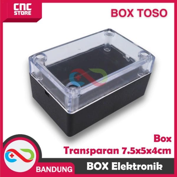 BOX TRANSPARAN BOX TOSO 36 LED 7,5X5X4CM KOTAK ELEKTRONIK BOX ELECTRONIC RANGKAIAN
