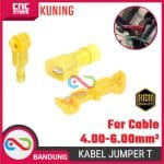 KABEL JUMPER T KUNING 4-6MM2 WIRE CONNECTOR CABANG 3 SPLITTER KUNING