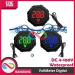 VOLT METER DIGITAL WATERPROOF ANTI AIR VOLTMETER DC 4-100V MOTOR MOBIL - Image 4
