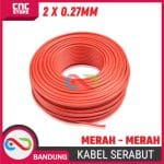 Kabel 2x0.75mm Serabut Merah 300V – Double Core Kabel Listrik DC Fleksibel per 1 Meter - Image 5