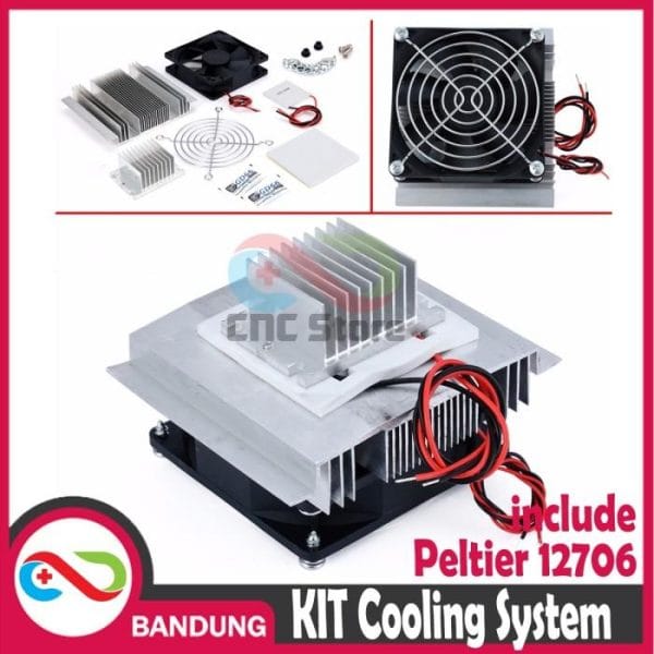 PELTIER COOLING SYSTEM KIT PELTIER TEC-12706 LENGKAP HEATSINK PASTA BUSA FAN