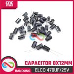 Capacitor Electrolytic Elco 470uF 25V – Kapasitor Elektrolit 470uF untuk Proyek Elektronik - Image 3