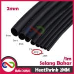 HEATSHRINK 2MM HEAT SHRINK SELANG SELONGSONG BAKAR PER 1 METER