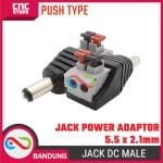 DC JACK MALE POWER ADAPTER 5.5X2.1MM PUSH TYPE - Image 3