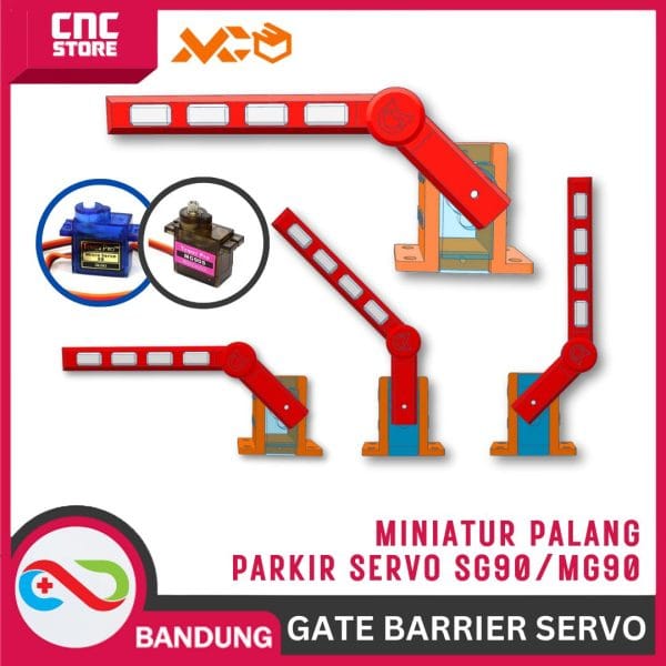 MINIATUR PALANG PARKIR BARIER GATE MICRO SERVO MG90 SG90 9G