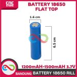 BATERAI BATRE BATTERY 18650 RILL 1200 - 1500 MAH 3.7V - Image 2