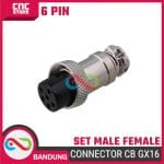 Aviation Plug Connector CB GX16 16mm Set Male Female – 6 Pin untuk Koneksi Elektronik - Image 5