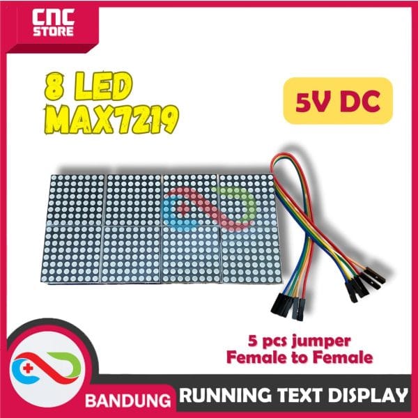 MAX7219 LED DOT MATRIX MODULE 8x8 4-IN-2 RUNNING TEXT DISPLAY