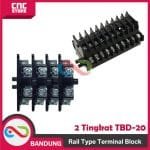 TERMINAL BLOCK 2 TINGKAT - RAIL TYPE TERMINAL BLOCK 2 TINGKAT CBD20 TBD 20 TBD-20 TBD20 TBD-20A TBD20A PM02 - Gambar 3