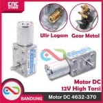 MOTOR DC DINAMO GEAR BOX 12V 4632-370 HIGH TORQUE LOW SPEED GEARBOX -150 RPM