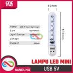 LAMPU LED MINI USB TRANSPARAN 5 MATA RGB COLORFUL - Image 3