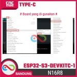 ESP32-S3 DevKitC-1 N16R8 Type-C dengan PSRAM 16MB – Board Pengembangan untuk IoT - Image 5