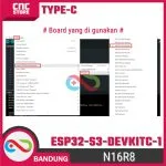 ESP32-S3 inti papan pengembangan wifi Bluetooth DevKitC-1 WROOM-1 Lexin N16R8 - Gambar 5